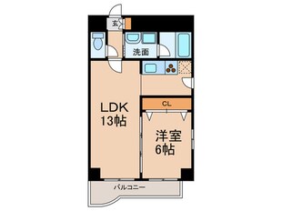 フロ－ラル今池の物件間取画像